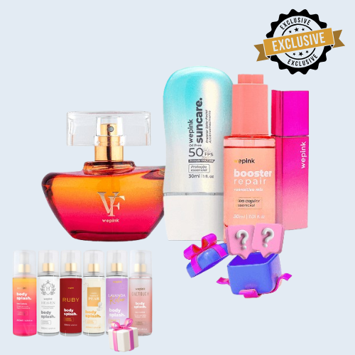 Kit Bloquinho da Vivibora VF e 6 Body Splashes