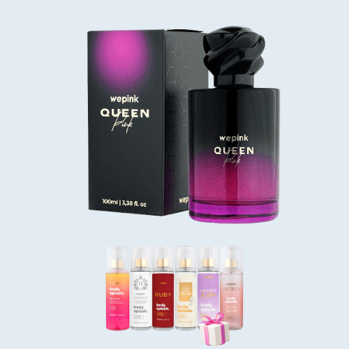 Kit Queen Pink 100ml e 6 Body Splashes